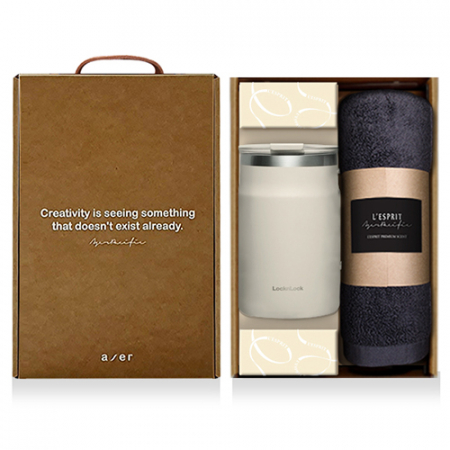 레스쁘리 고급 락앤락 세트 I, 뉴메트로머그 600ml + 호텔타올 #2