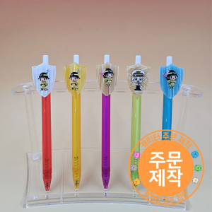 자개쉴드캐릭터 파스텔캔디볼펜 // 풀칼라인쇄