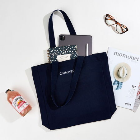 코튼앤코 커스텀 옆폭형 컬러 에코백 34x36x8, 옆폭8 // 국내 제작형 #2