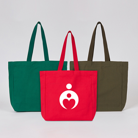 코튼앤코 커스텀 옆폭형 컬러 에코백 34x36x8, 옆폭8 // 국내 제작형 #4