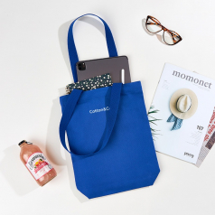 코튼앤코 커스텀 세로형 컬러 에코백 28x36x8 // 국내 제작형