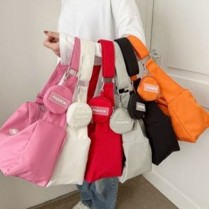 B141 마카롱 포켓 크로스 토트백 캐주얼 패션 가방 미니 주문제작 인쇄