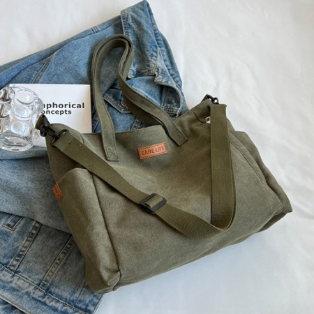 B138 워싱 캔버스 크로스백 숄더백 캐주얼 패션 가방 답례품 인쇄 행사 기념품 #3