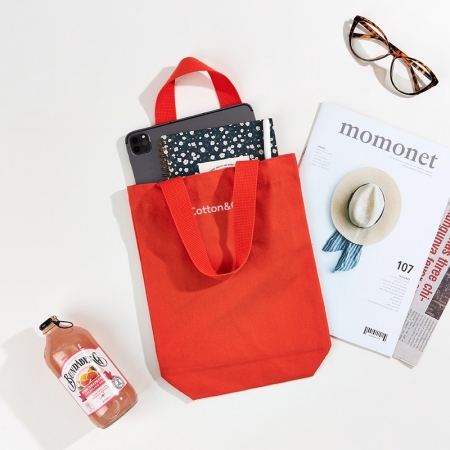 코튼앤코 커스텀 세로형 컬러 자석 에코백 23x30x8 // 국내 제작형 #3