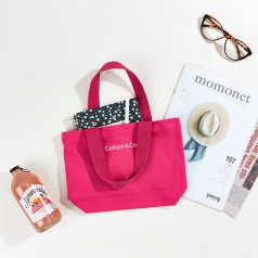 코튼앤코 커스텀 가로형 컬러 자석 에코백 28x20x8 // 국내 제작형