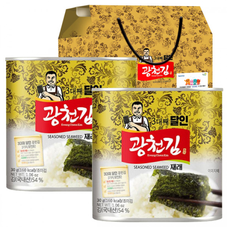 광천 김세트 김 선물(2캔) 김 명절 선물세트 #2