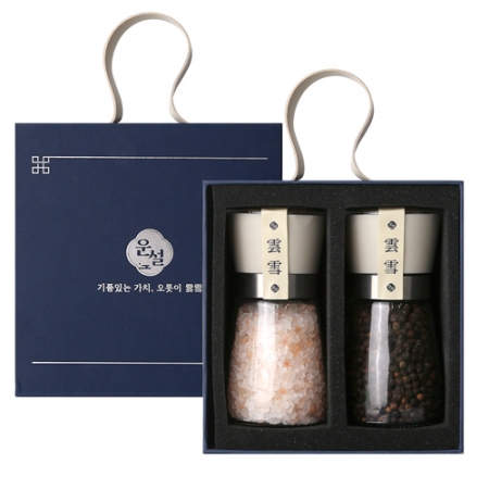 운설 202 히말라야 핑크솔트 블랙페퍼 선물세트 히말라야 핑크소금 히말라야솔트 블랙페퍼 통후추 그라인더 명절선물 추석선물 기념품 답례품 근로자의날 창립기념 소금선물세트 #3