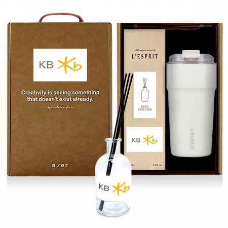 레스쁘리 고급 락앤락 세트 M, 메트로카페세라믹텀블러+디퓨저150ml #3