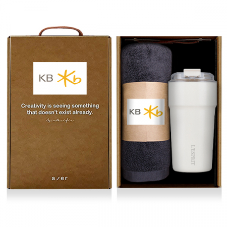 레스쁘리 고급 락앤락 세트 L, 메트로카페세라믹텀블러 + 호텔타올 #3