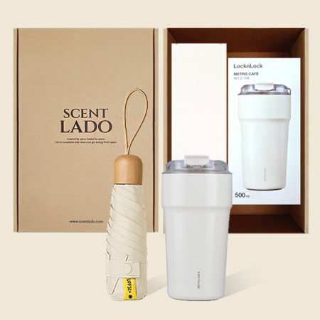 센트라도 캡슐우드 우양산+락앤락 메트로카페세라믹텀블러 500ml 세트 #3