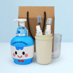 브래드이발소 핸드워시 500ml+양치컵+위덴치약+미세모 칫솔