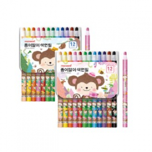 모나미 모니주 축지식 색연필 12색
