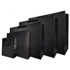 검정 코팅 종이쇼핑백 CBK 6가지사이즈