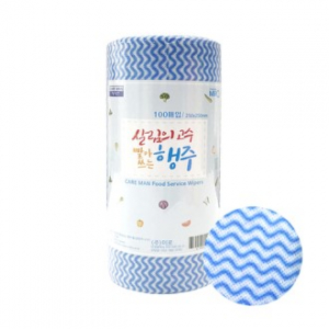 빨아쓰는 주방용 위생 홍보 롤행주 100매