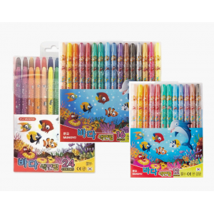문교 바다 색연필 12색, 16색, 24색