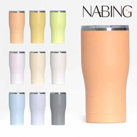 나빙 9가지 자연을 담은 연한빛 스텐 304 슬라이드캡 텀블러 600ml #2
