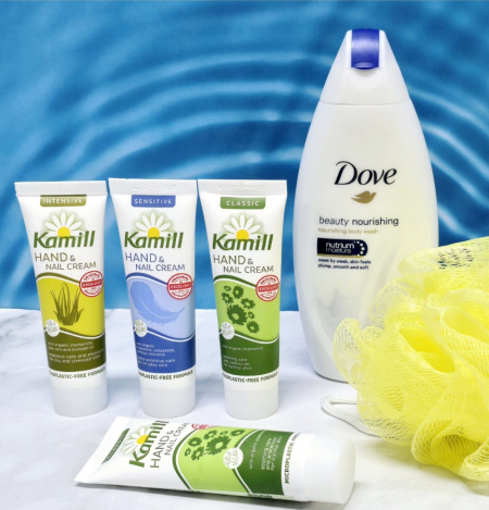 (카밀 핸드크림 로션+ 도브 바디워시+ 샤워볼) 선물세트/ 판촉 답례 #3