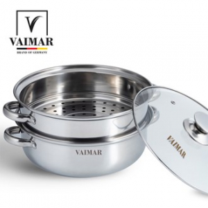 바이마르 엔틱 스텐 2단 찜솥 28cm