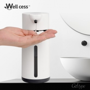웰세스 W-1500G 자동 디스펜서 젤타입 대용량 USB 충전식 벽걸이 핸드워시 세정기