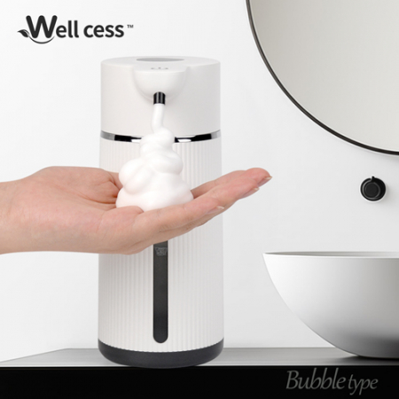 웰세스 W-1500B 자동 디스펜서 버블타입 대용량 충전식 벽걸이 핸드워시 거품 세정기 #2