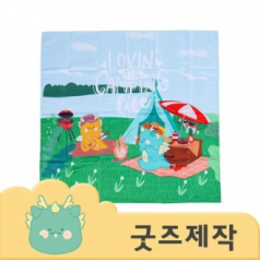 커스텀굿즈 풀오버인쇄 아너스트 사이즈 별도제작 가능 방수 폴리에스테르 식탁보 65X65 ZA061 // 박스제작가능