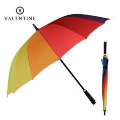 발렌타인 60x14 자동 FRP 무지개 장우산