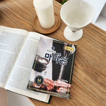 마미손 니트릴 셰프장갑 20매 식품용 블랙, 대, 중, 소 #2