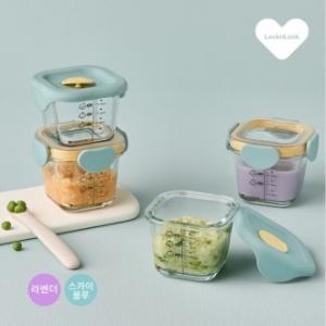락앤락 리틀럽 디어 이유식 정사각260ml 4P혼합세트