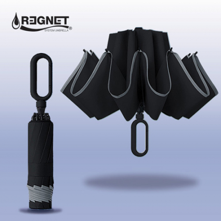 후크엔젤링 클립형손잡이 거꾸로 4단 우양산 #4