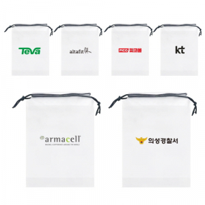 반투명 다용도 방수 EVA 끈파우치 대형 25x35cm