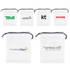 반투명 다용도 방수 EVA 끈파우치 소형 16x20cm