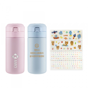 라테르 파스텔 루나 텀블러 300ml + DIY 스티커 4종