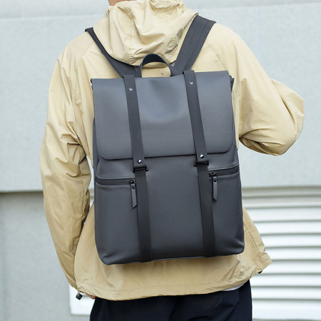 모던 스퀘어 스트랩 백팩 비지니스가방 학생 대용량 AB020 #3