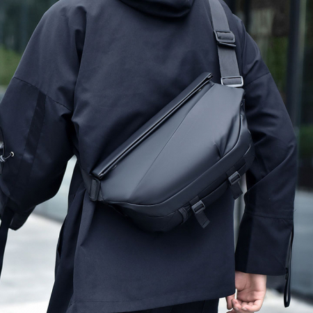 트렌디 레더 메신저백 여행가방 학생 크로스백 AB015 #3