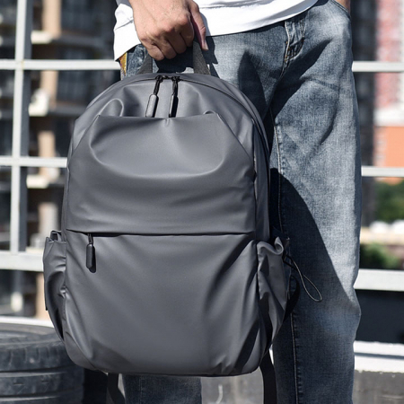 AB017 심플 패셔너블 백팩 방수 학생 비즈니스 여행 #3