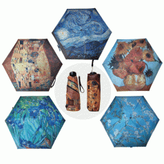 고급 명화 5단 접이식 우산 양산 양우산