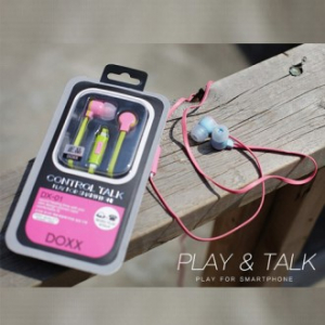 DOXX고음질 유선 이어폰 마이크 포함 3.5mm 스마트폰, PC용