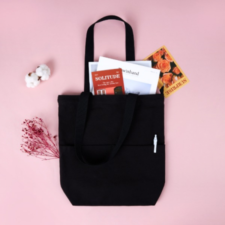 메이드유 투포켓 지퍼형 에코백 컬러 36 x 36 x 10 #2