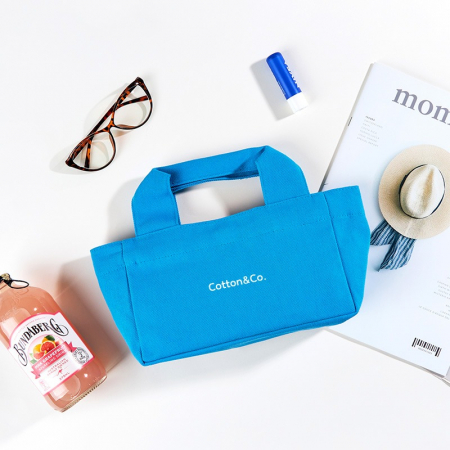 코튼앤코 컬러 옆폭 미니에코백 22x14x8(옆폭8) #2