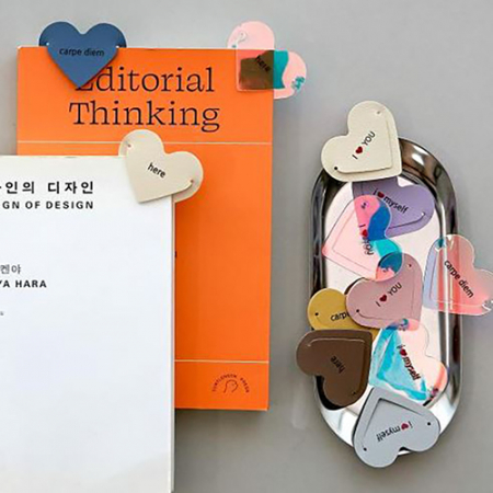 하트 책갈피 북마크 4종 세트 // 국내제작 #2