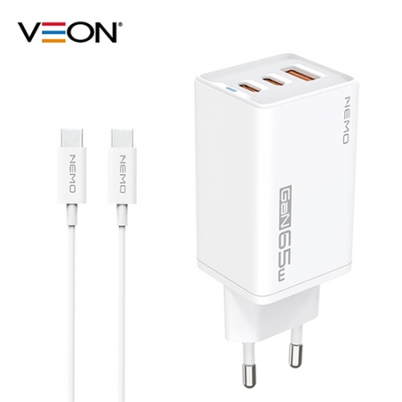 베온 네모 미니 GaN PD65W PPS 3포트 초고속 가정용 충전기 #2