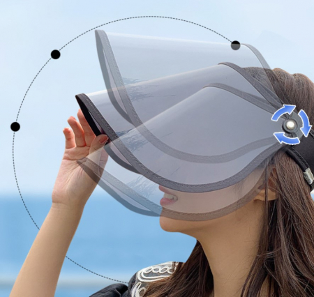 햇빛차단썬캡 자외선차단썬캡 챙넓은썬캡 외출용썬캡 #3