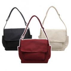 B157 데일리 크로스백 캔버스 가방 캐주얼 학생가방 학원 인쇄 답례품 행사 기념품 단체