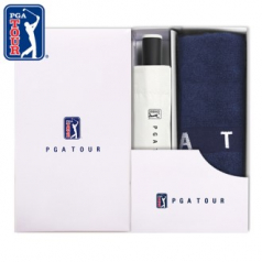 PGA 3단수동 암막 우양산+130g면사타올세트