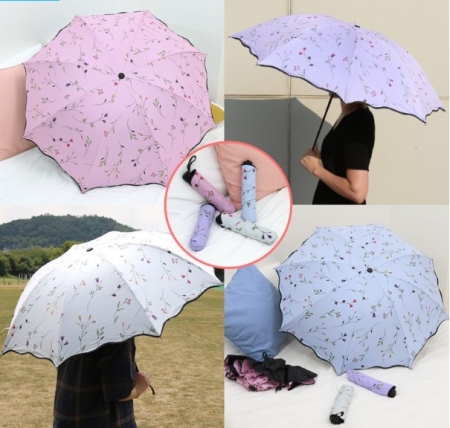 빅사이즈양우산 와이드형양우산 꽃무늬암막우산 가벼운양우산 가벼운꽃양우산 #3