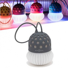 아모가 캠핑 등산 LED무드등 블루투스 스피커