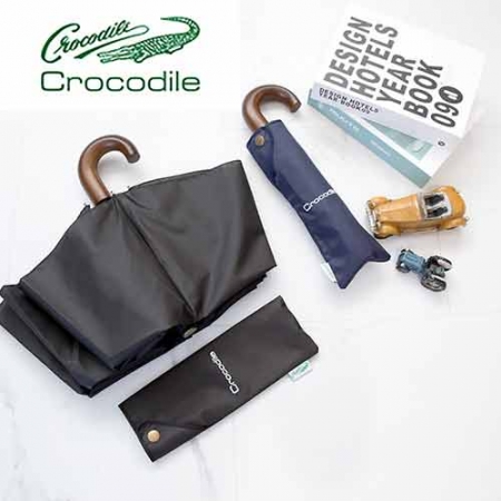 크로커다일 3단 솔리드 우드곡자 수동우산 #2