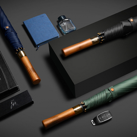 플로비아 럭셔리 우드핸들 골프 장우산 #2