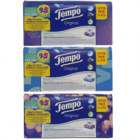 템포 프리미엄 미용 갑티슈 천연펄프 4겹 100매입 12팩 #2