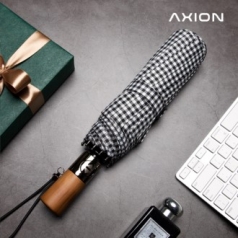 엑시온 심플우드체크3단우산